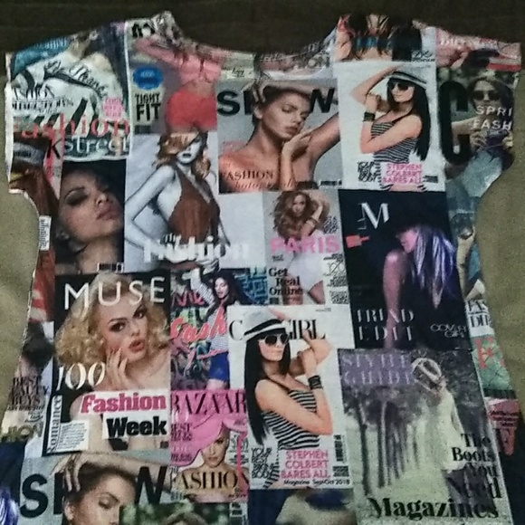 Girl print top size small - Picture 2 of 2